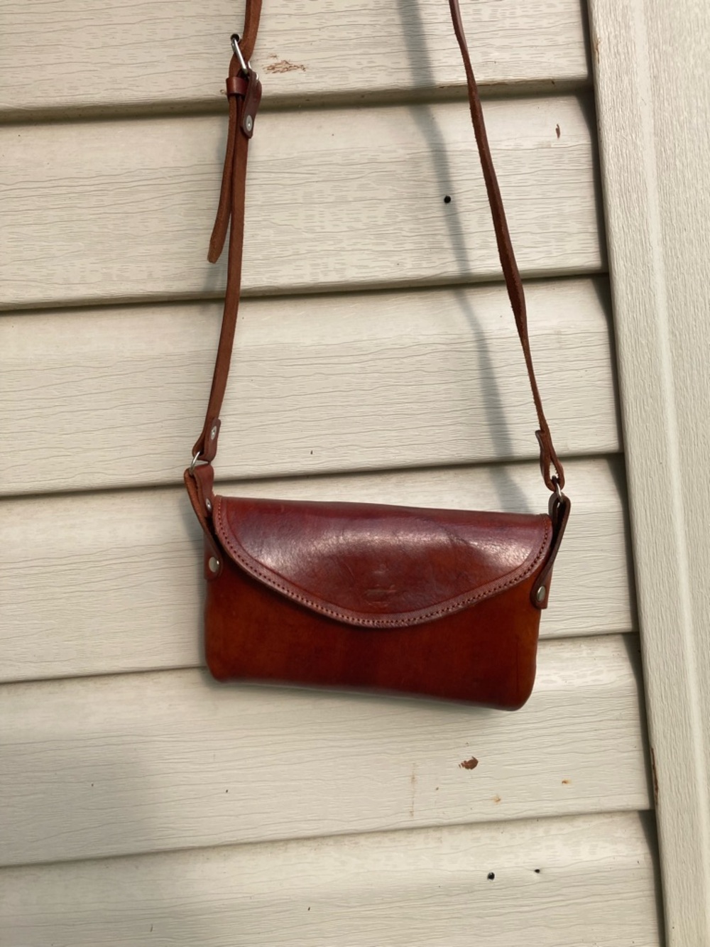 Classic Brown Leather Crossbody Bag
